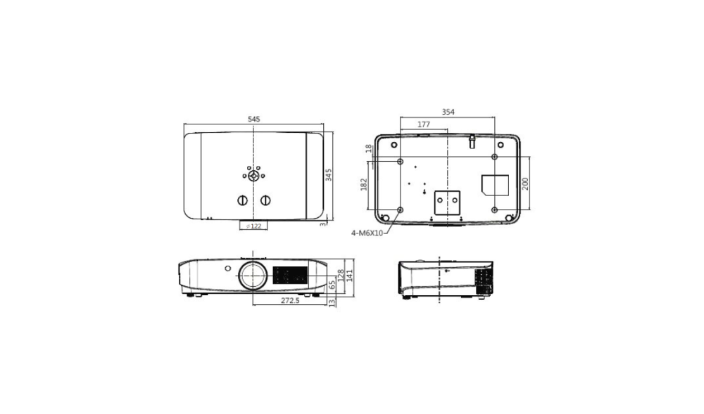 Vue2 VIN-X6A-S dimensions illustration